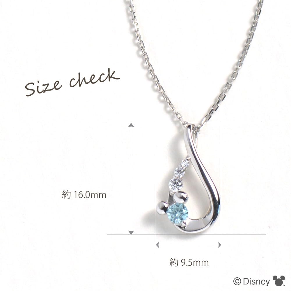 Ожерелье с подвеской в виде серебряной капли Микки Мауса, пара, серебряный подарок vpcds20312 [Disney]