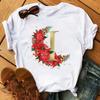 Custom Name Letter Combination Women's High Quality Printing Women Clothing Tops Goth Graphic T Shirts Kawaii Clothes Tee