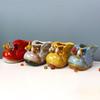 Ceramic Handicraft Small Boots Shoe Shape Flower Pot Flower Vase Pen Container Desktop Storage Succulent Planting Pot Home Décor