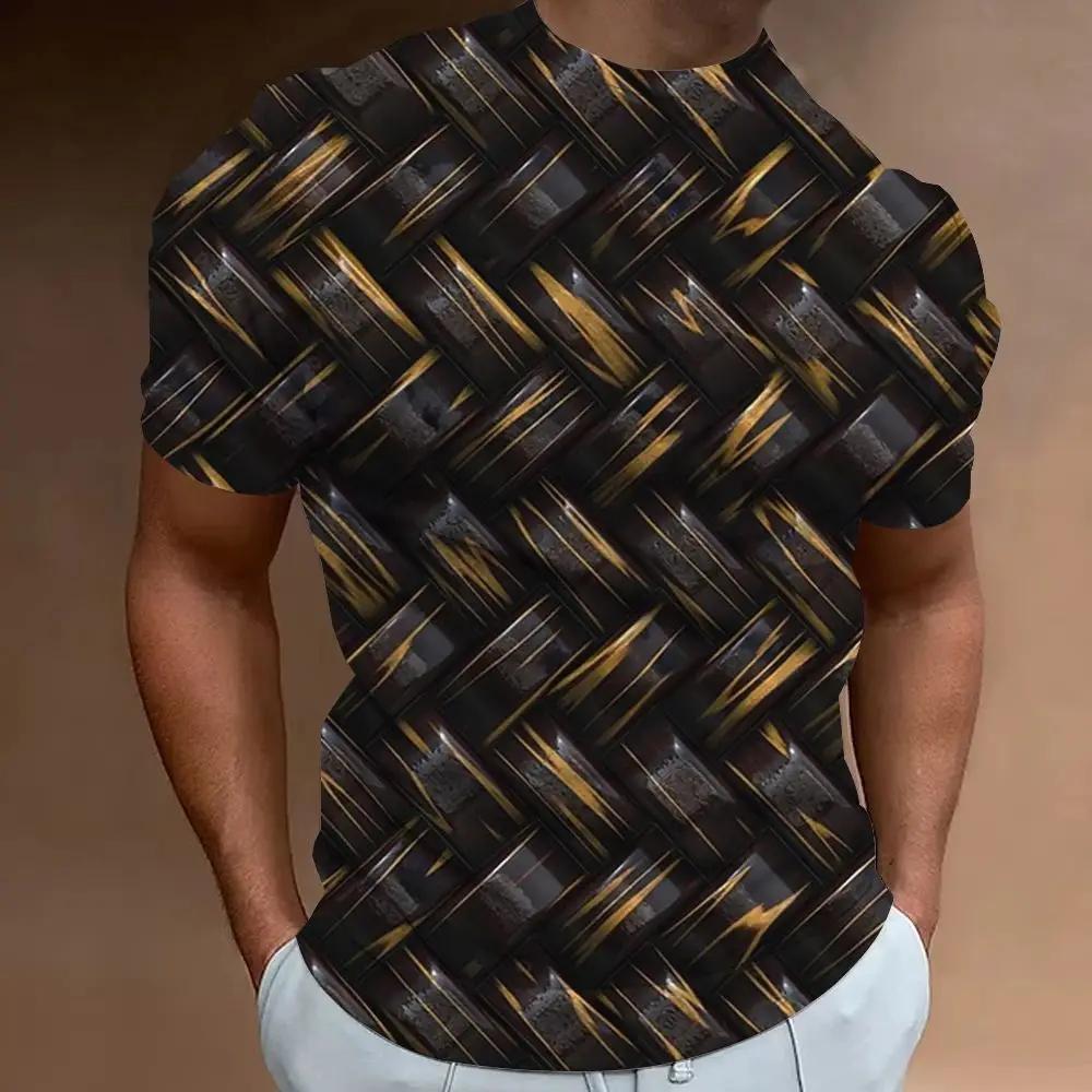 The Latest Men's T-Shirt 3d Printing Future Technology Sense Fashion Personality Street Daily Casual Men's Short-Sleeved Top 4818 KTB