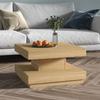 Coffee Table, Light Brown, 60x60x35 Cm, MDF