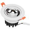 LED Downlight Aluminum Adjustable Angle Dustproof Ceiling Embedded Spotlight for Living Room