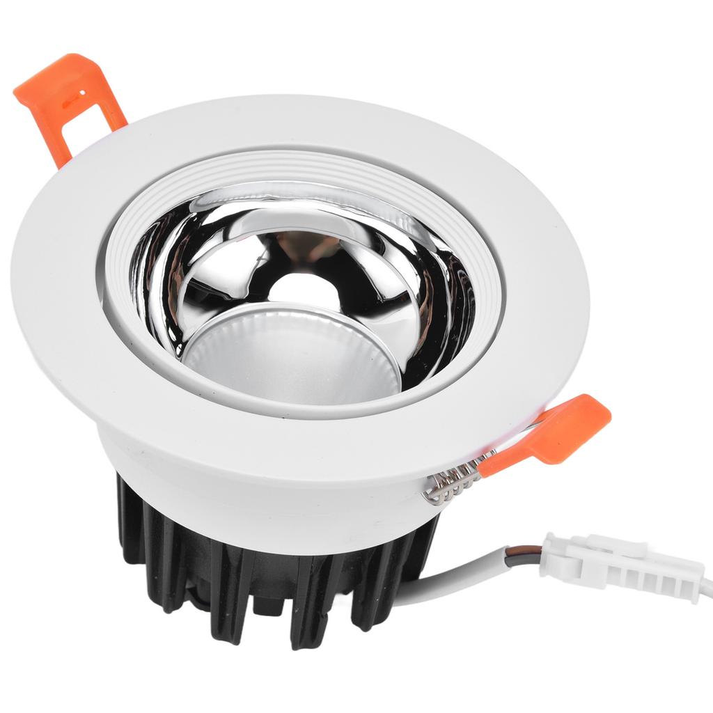 LED Downlight Aluminum Adjustable Angle Dustproof Ceiling Embedded Spotlight for Living Room