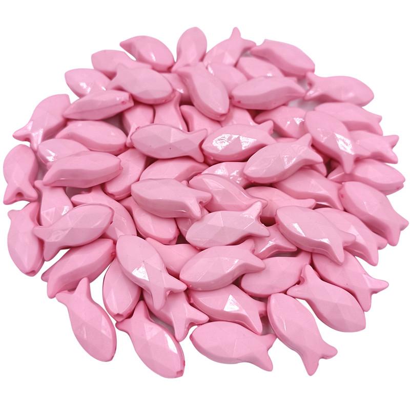 Креативные яркие цвета, популярные аксессуары, однотонные блестящие свободные бусины, 20 шт., 8*18 мм, серия для браслета «сделай сам», ожерелья, новая акриловая форма рыбы