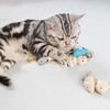 Plush Catnip Mice Toy Small Interactive Stuffed Mouse Realistic Faux Fur Cat Mice Toy for Indoor Cats Kitten Play