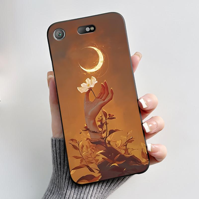Popular Anime Lucky Printed Case For Sony Xperia XZ1 Compact/Xperia XZ1 mini G8441 SO-02K Anti-scratch Silicone Black Case Shell