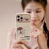 Retro ins dog-themed phone case suitable for iPhone 17, Apple 15, 13 Pro Max, 11, XS, 16 with bracelet, soft and cute