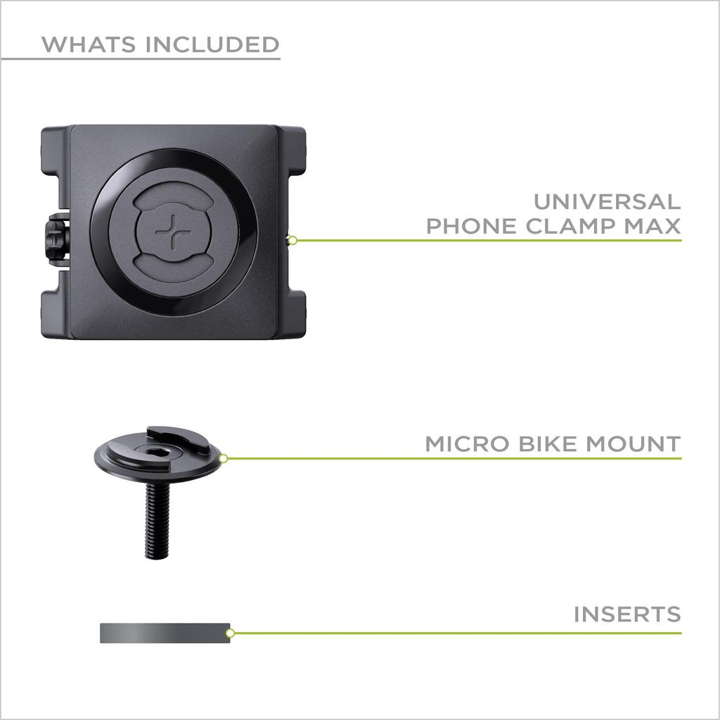 SP Connect Universal Clamp Mount Compatible Smartphone Holder SPC+ Bicycle/Motorcycle