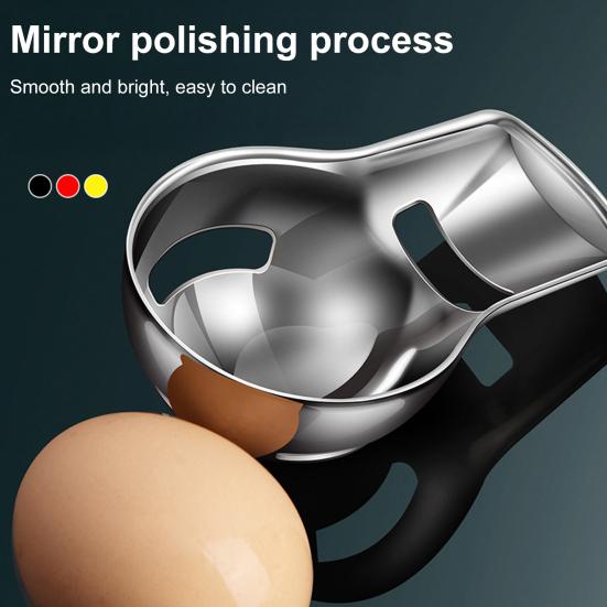 Stainless Steel Egg Yolk Separator Professional Grade Baking Tool with Hanging Hook Precision Filter Kitchen Gadget