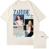 Модные топы Y2k 202526 Zahide Merch Хлопковая футболка с принтом Хип-хоп Уличная одежда Свободные топы Дышащие Повседневные свободные футболки