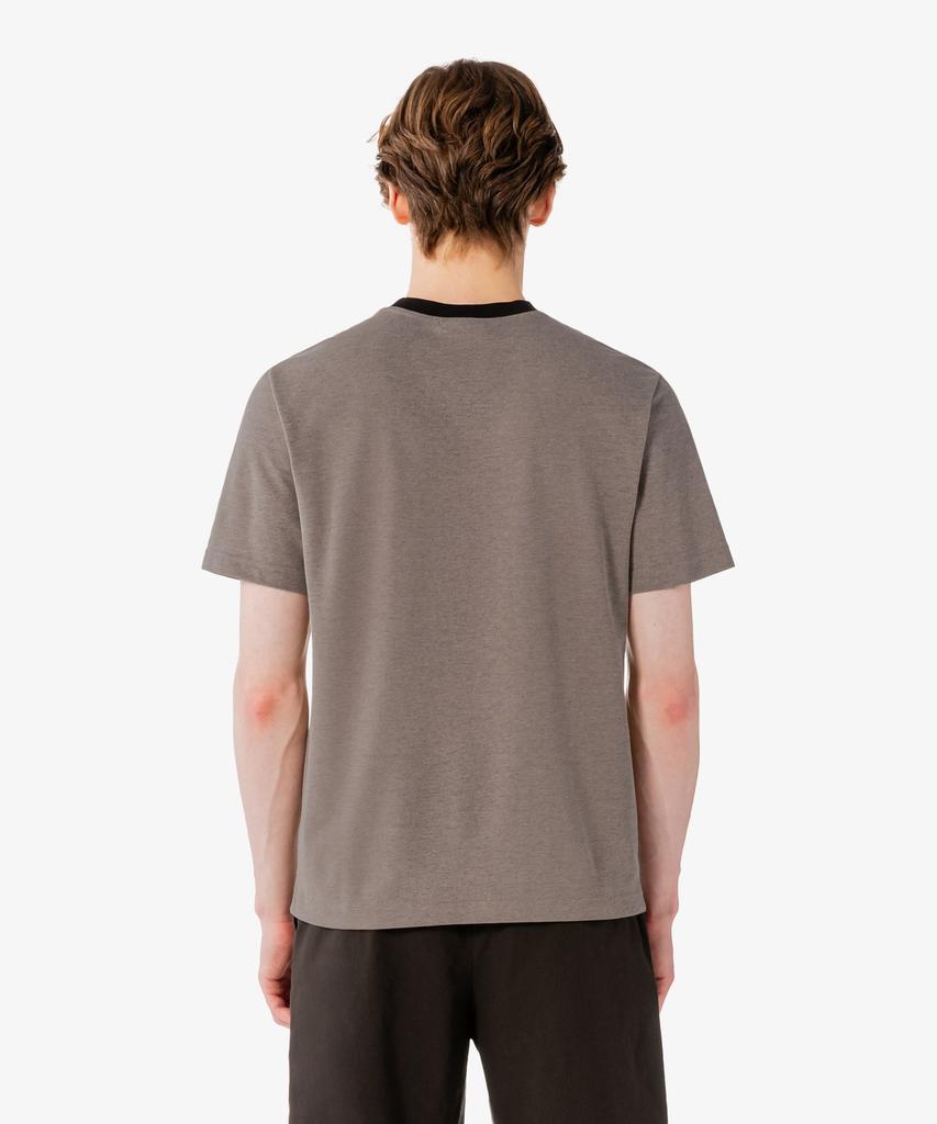 LACOSTE Мужская тонкая футболка с коротким рукавом из пике с текстурой икры Th742E-56G Lfa