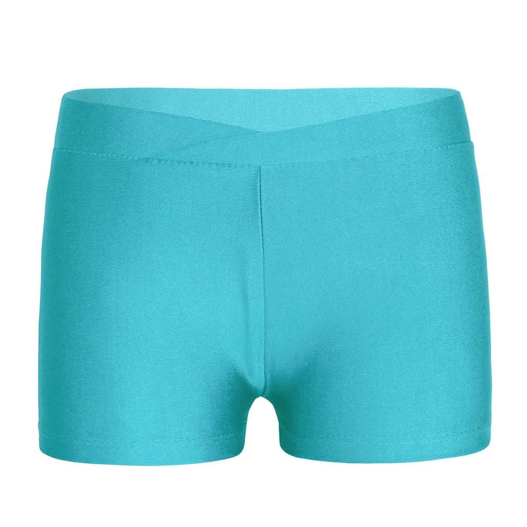Kids Girls Elastic Waist Shorts Child Dance Sports Gymnastic Workout Bottoms Shorts
