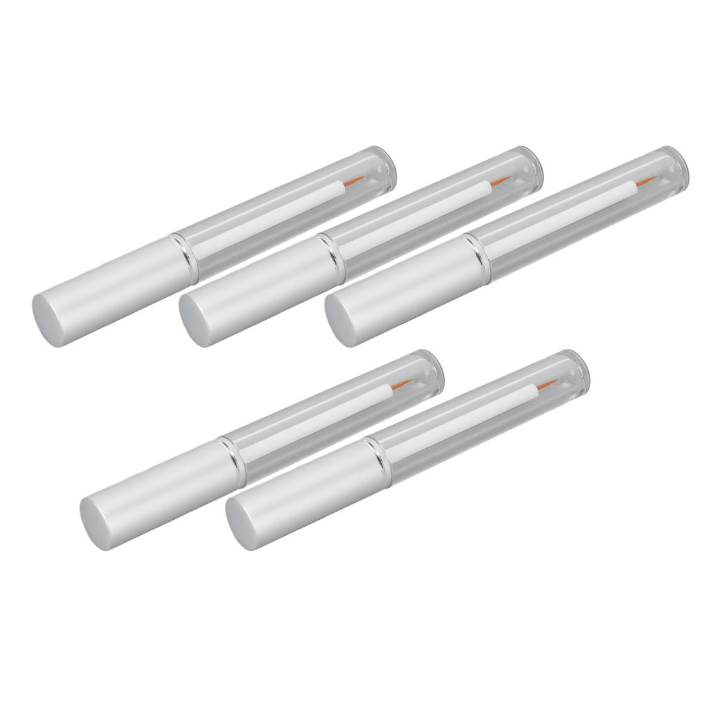 5 шт. 3 мл пустые тубы для туши прозрачные алюминиевые крышки пустые контейнеры флаконы с резиновой пробкой для путешествий кемпинга