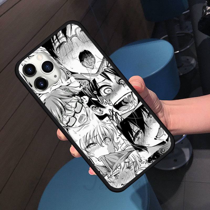 Hentai Harajuku Anime Girl Phone Case Cover Coque Fundas Capa for iPhone 11 12 Pro XS MAX 8 7 6 6S Plus X 5S SE 2020 XR