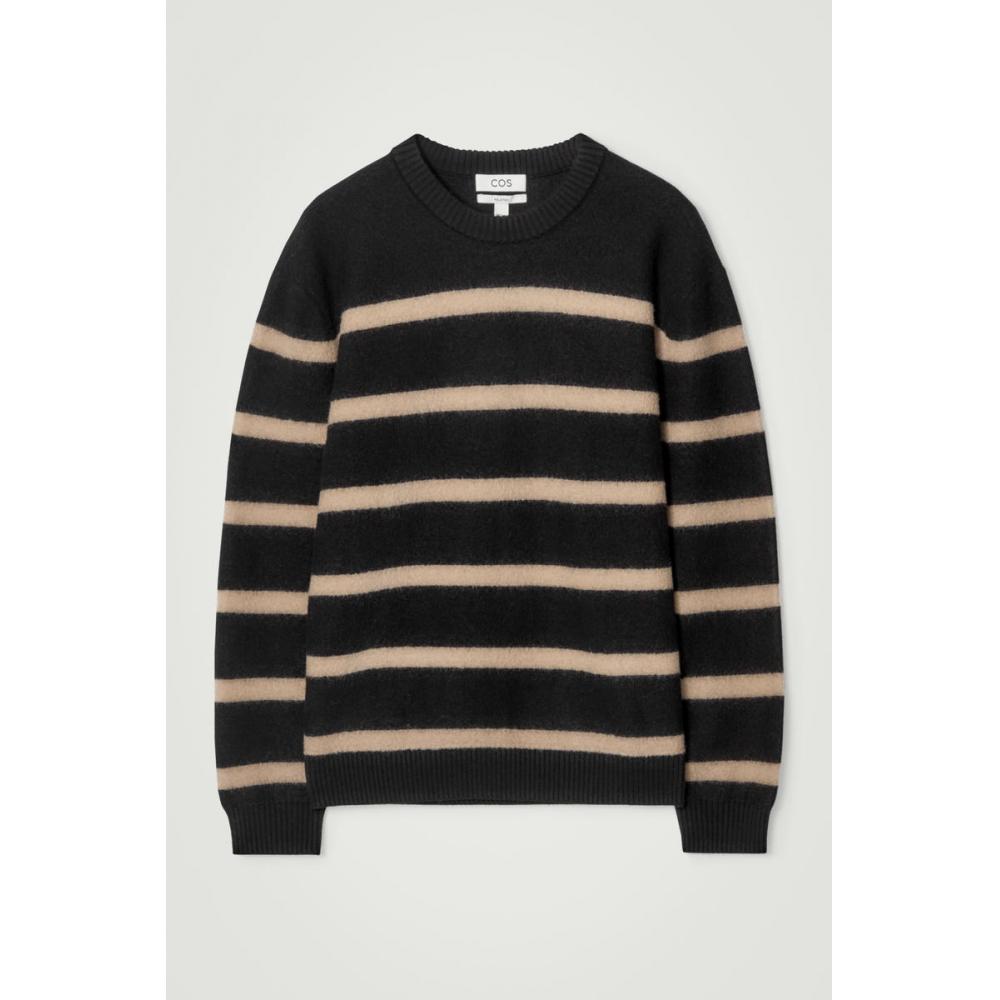 COS Japan Boiled Wool Crew Neck Sweater