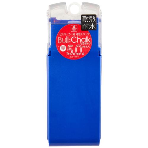 Takumi Building Chalk, Red, 5.0mm Lead X 10