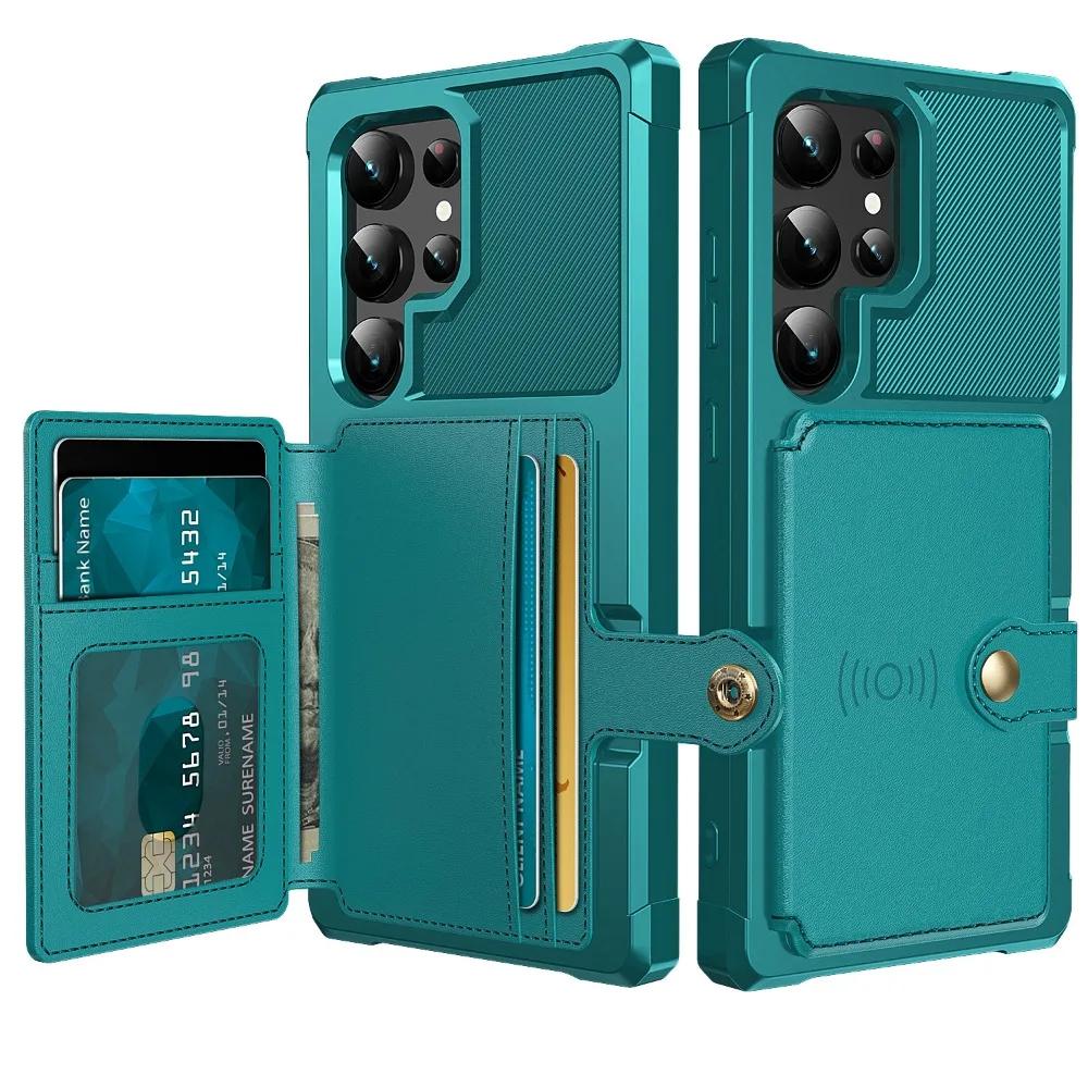 Кошелек-чехол для карт для Samsung Galaxy S24 S23 FE S25 Plus S22 S21 S26 Ultra A17 A37 A56 A36 A55 A35 A15 A54 A34 A52S A05S A05 A16