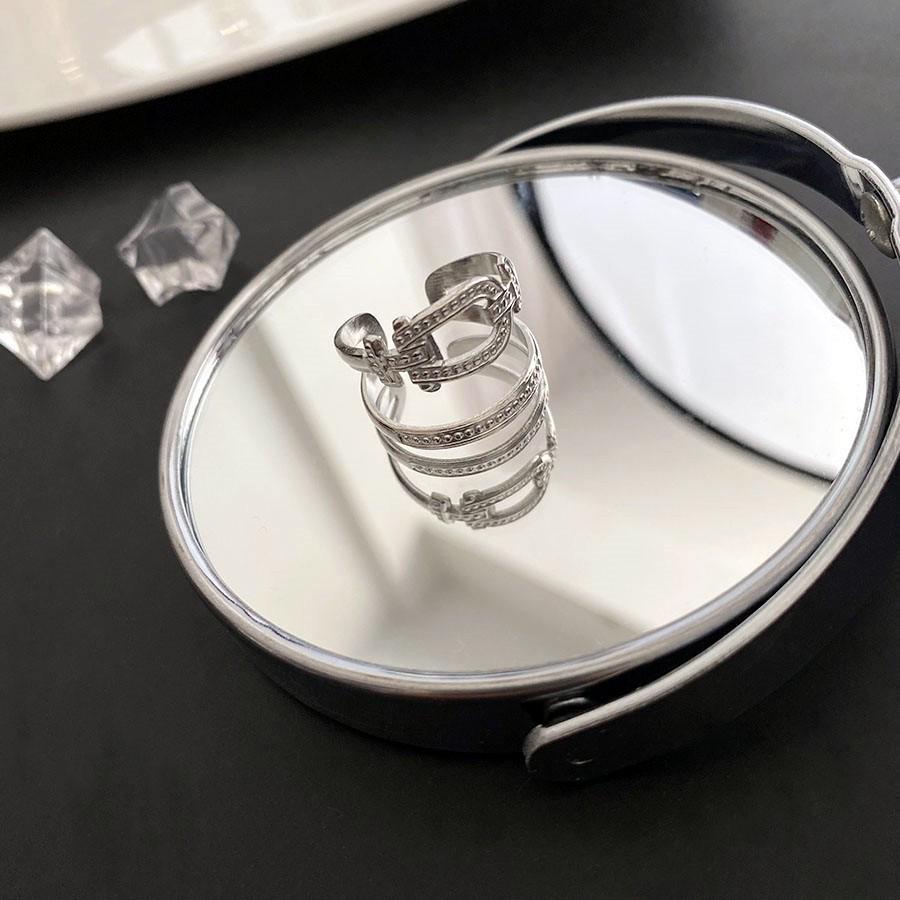 Изысканное корейское кольцо с бриллиантом на указательный палец для модных женщин - Универсальный дизайнерский стиль