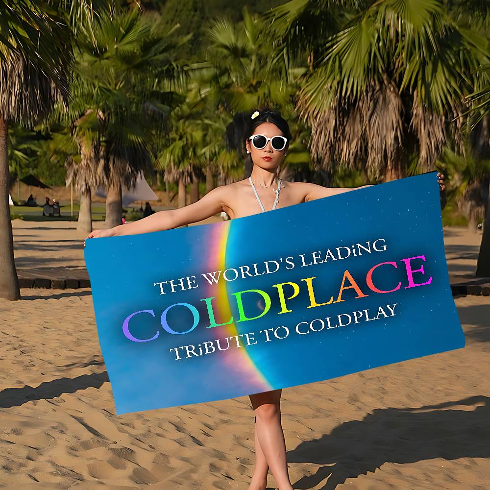 Classic Pop Rock Band C-Coldplay Microfiber Printed Beach Towel Mountain Climbing Yoga Beach Swimming Running Absorbent Towel