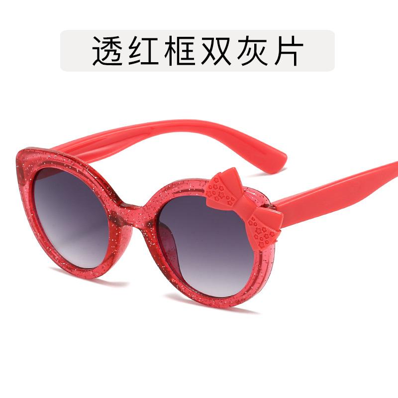 Classic Butterfly Childrens Sunglasse For Girls Plastic Pink Glasses Vintage Anti-Reflective Sun Glasses For Sunshades Uv400