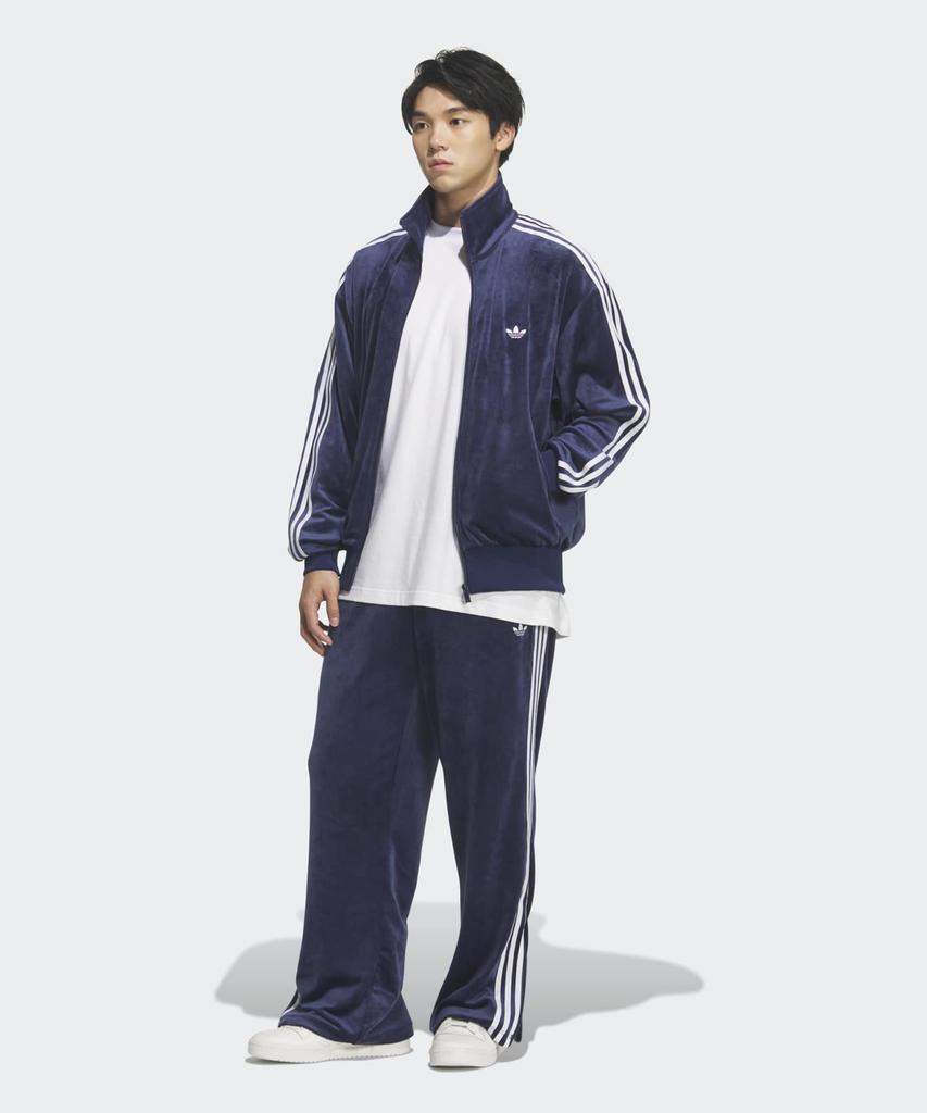 adidas Велюровый спортивный топ Firebird - Ночной индиго / Kq5475