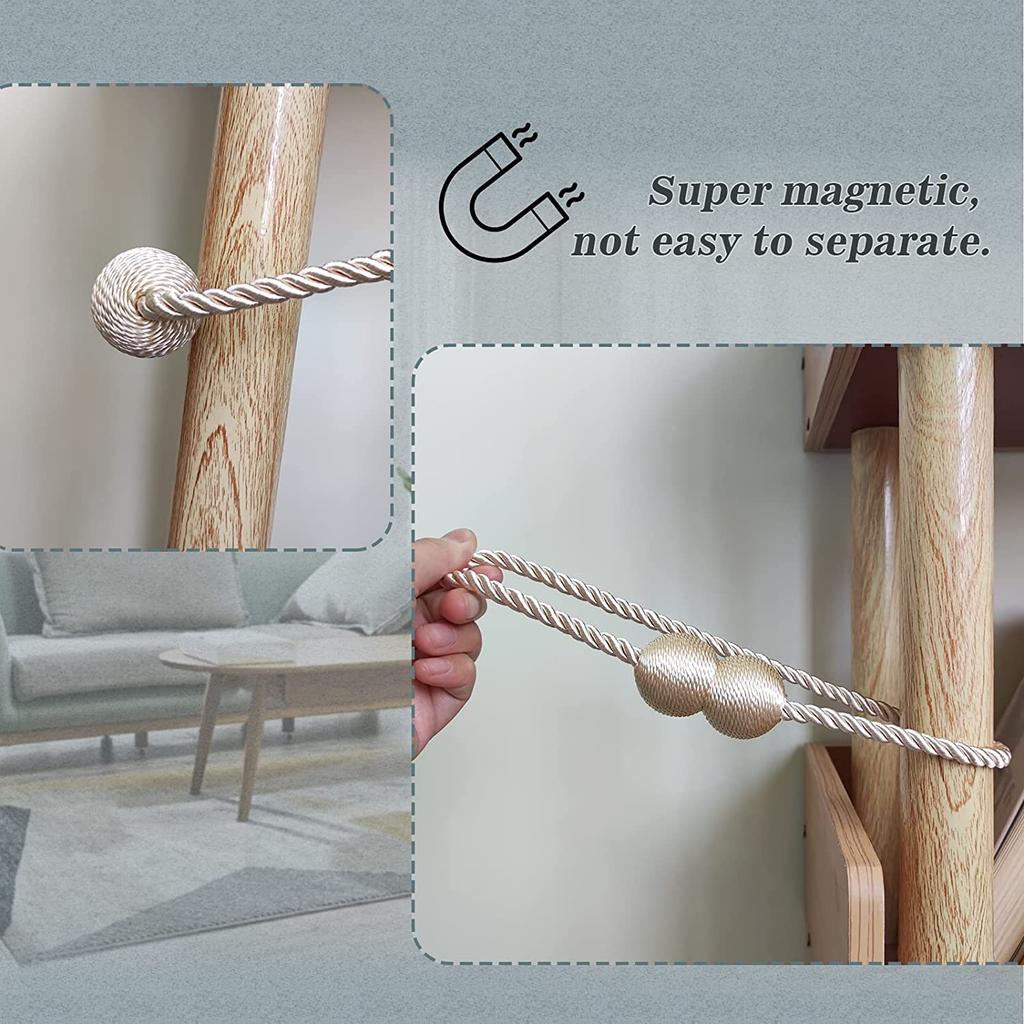 BELAVENIR, 1 шт., магнитная подхватка для штор, высококачественный держатель, пряжка, зажим для штор, подхват для штор, полиэстер, декоративные аксессуары для дома