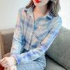 2024 Women's Retro Plaid Long Sleeve Shirt - Spring/Autumn Fashion