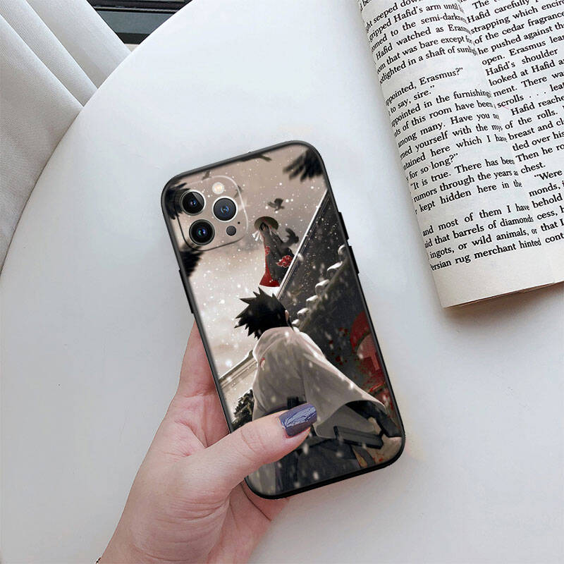 MH105 Чехол для телефона Наруто Учиха Саске для iPhone 7 8 11 12 13 14 15 16 17 16E XS Pro Max XR X SE Air