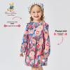 Classic Teddy Girls' Floral Pure Cotton Princess Long Dress
