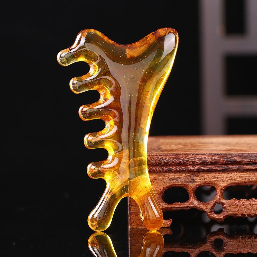 New 4-in-1 Massage Comb Multifunctional Scraping Head Head Meridian Combs Facial Muscle Pulling Facial Massager Tool