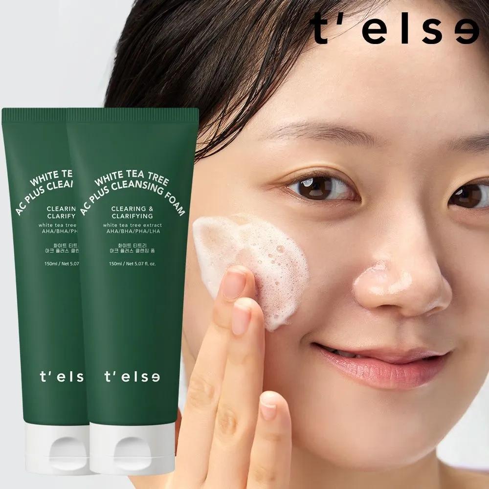 T'ELSE White Tea Tree Arc Plus Cleansing Foam 150ml x 2