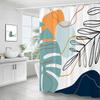 Nordic Style Shower Curtain Plant Leaves Bath Curtain Print Polyester Fabric Waterproof Bathroom Curtains with Hooks Bath Screen
