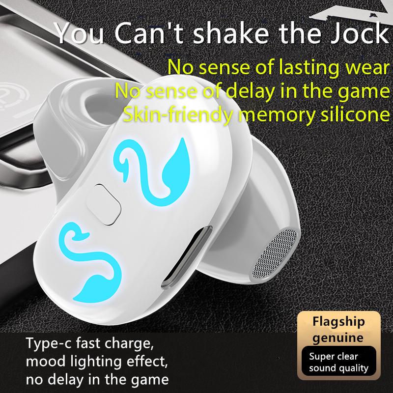 1Pc Ear Clip Wireless Headset V5.3 Non In Ear Single Ear OWS Bluetooth Earphones Running Sports Universal Headphones