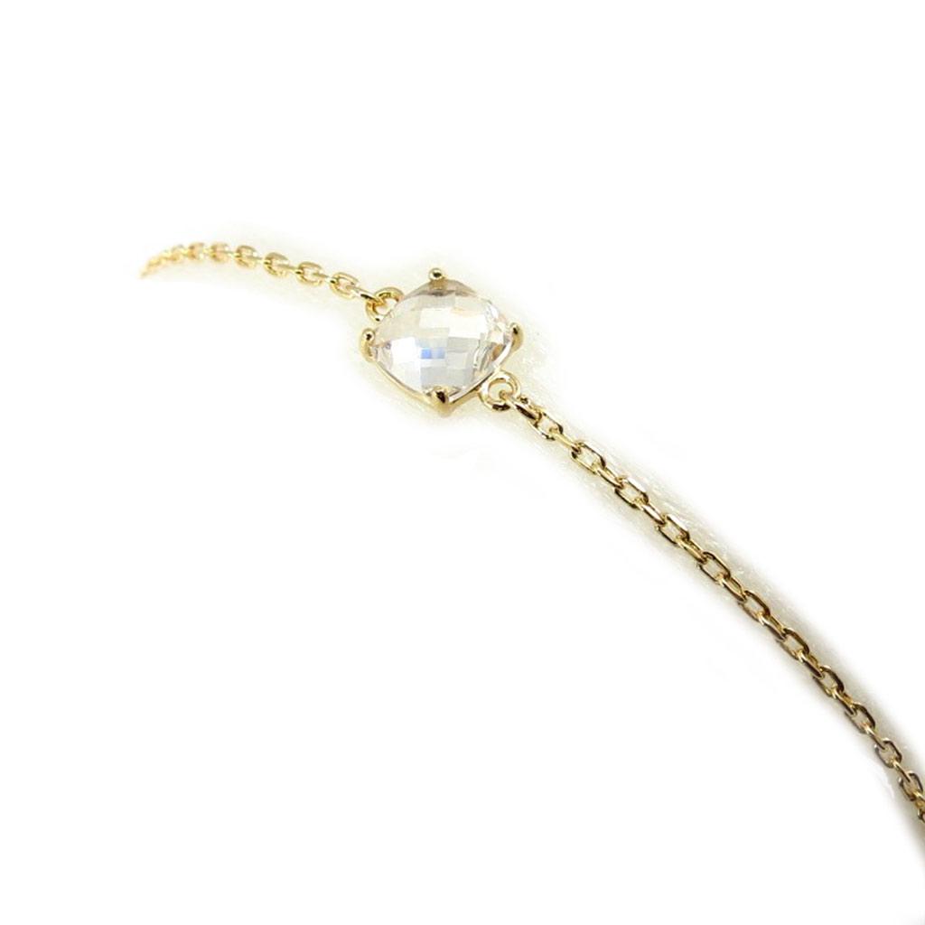 Les Trésors De Lily [K3430] - 'Unique' White Gold Plated Bracelet