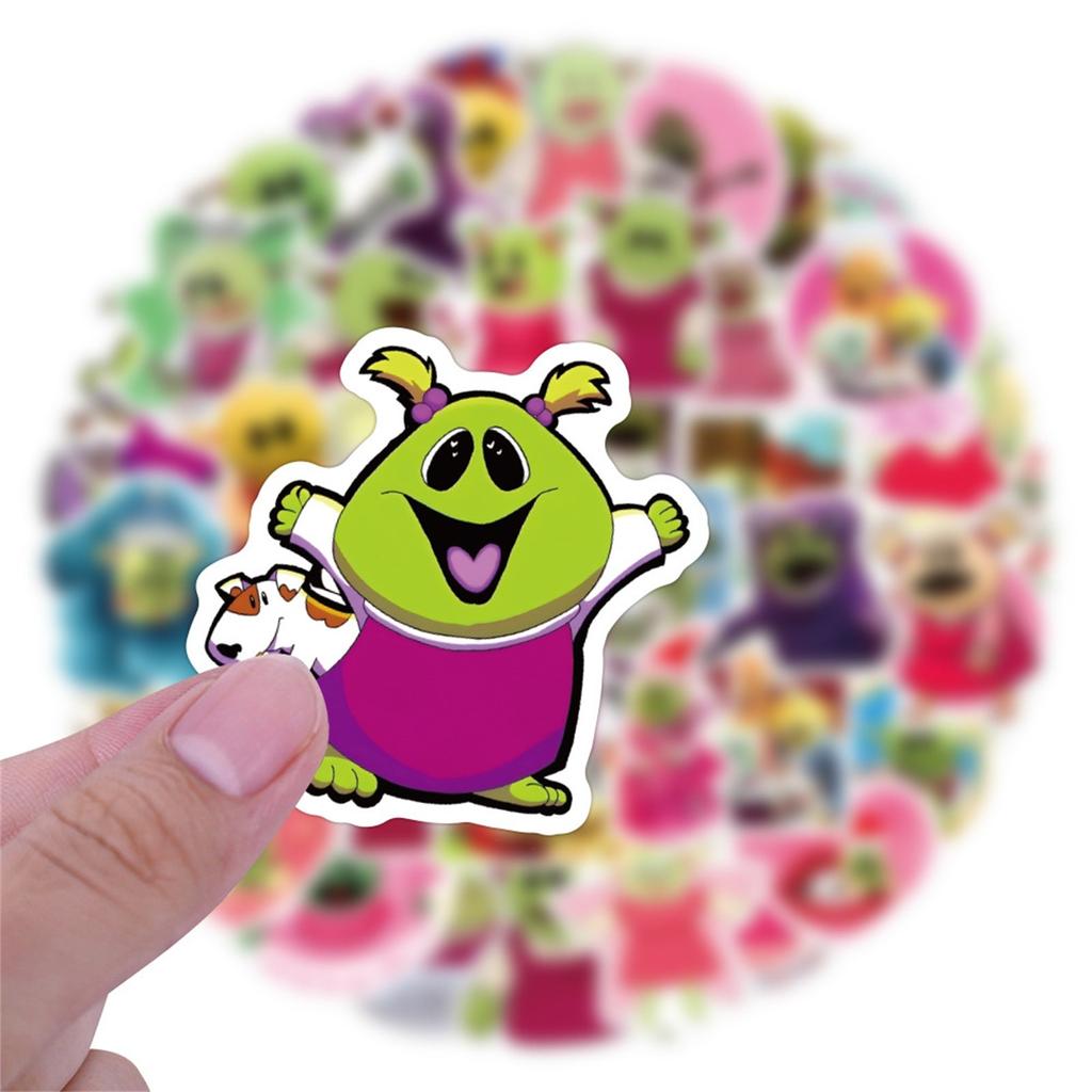 55pcs  Stickers Cute  Cartoon Vinyl Stickers For Kids Scrapbook,Fun  Movie Waterproof Decals For Teens Laptops Journal Luggage Skateboard