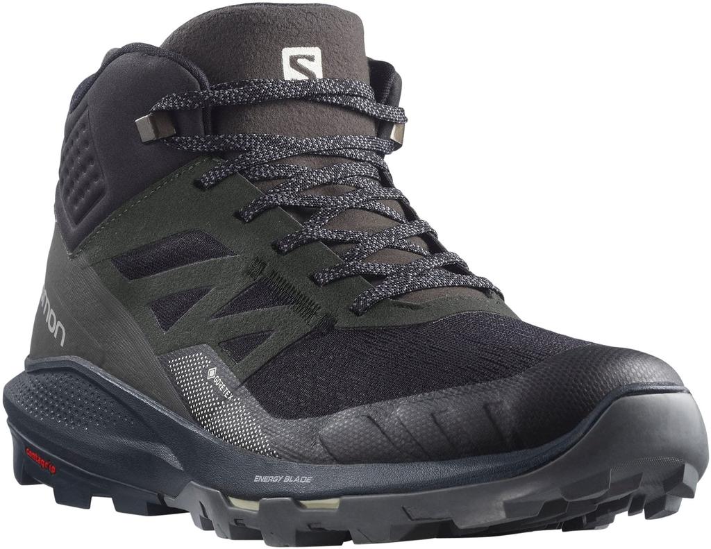 [Salomon] Кроссовки для походов и треккинга OUTPULSE MID GORE-TEX мужские черныеEbonyVanilla Ice 25.0 см