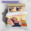 3pcs Ms Rachel3 Cover Set - Personalized Name, HD Printed Bedding with 1 Cover and 2 Pillowcases - Perfect for Home Decor, Easy Care