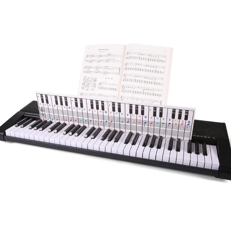 1Pc Piano Chord Chart Poster Training Guide Piano Fingering Labeling Chart Sheet