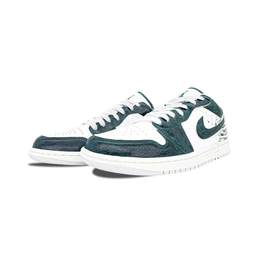 Jordan Air Jordan 1 Low Винтажные Баскетбольные Кроссовки Мужские Jasper FQ7687-300(Команда1034-)