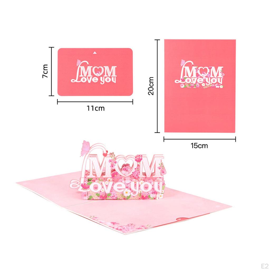 Открытка ко Дню матери 3D-поздравление Романтическое люблю тебя, мама, Валентина на день рождения