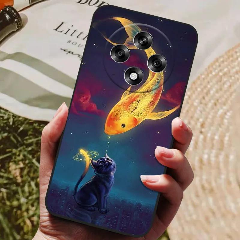 Чехол для Oppo Reno 12F 4G CPH2687 Милый Рисованный Чехол Мягкий Силиконовый Чехол Для Oppo Reno12 F Reno 12 FS Reno12F F27 5G Чехол-сумка