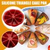 8-Cavity Triangle Scone Pan For Baking Cake, Bread, Meatloaf, Cornbread, Brownie, Muffin Silicone Cake Pan Non-Stick Molds