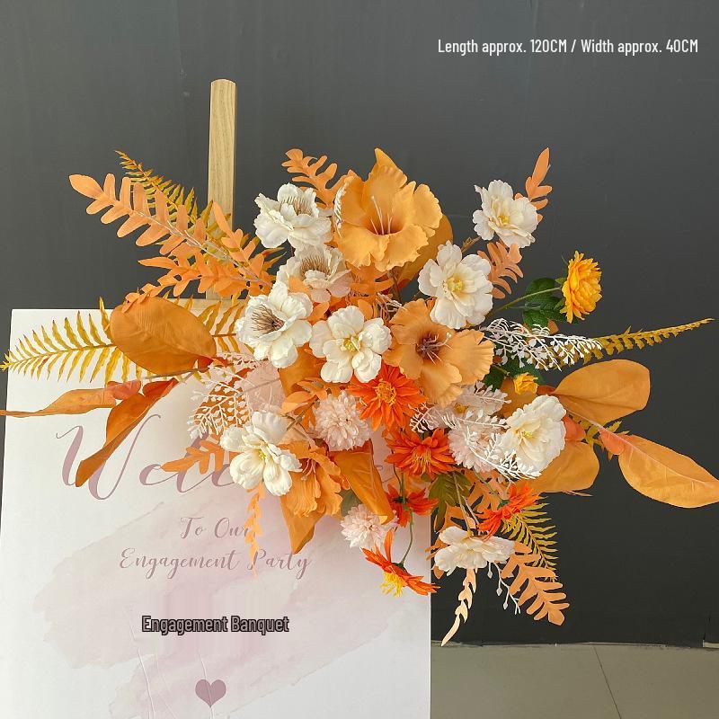Искусственный Цветочный Декор для Свадебного Места Проведения: для Дорожки, Сцены и Банкетного Зала