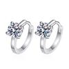 D Color Moissanite S925 Sterling Silver Hoop Earrings Small Fresh And Elegant Women 'S Brand Wedding Jewelry 2022 Trend