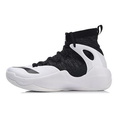 Баскетбольные кроссовки Li Ning Sonic 6 V2 с амортизацией, противоскользящие, износостойкие, высокие, мужские, баскетбольные кроссовки, черные, белые, ABAN027-4