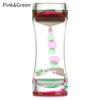 Double Color Oil Leak Hourglass Toys  Liquid Timer Dynamic Oil Drop Beautiful Waist Crafts Ornaments Home Decoration Gifts