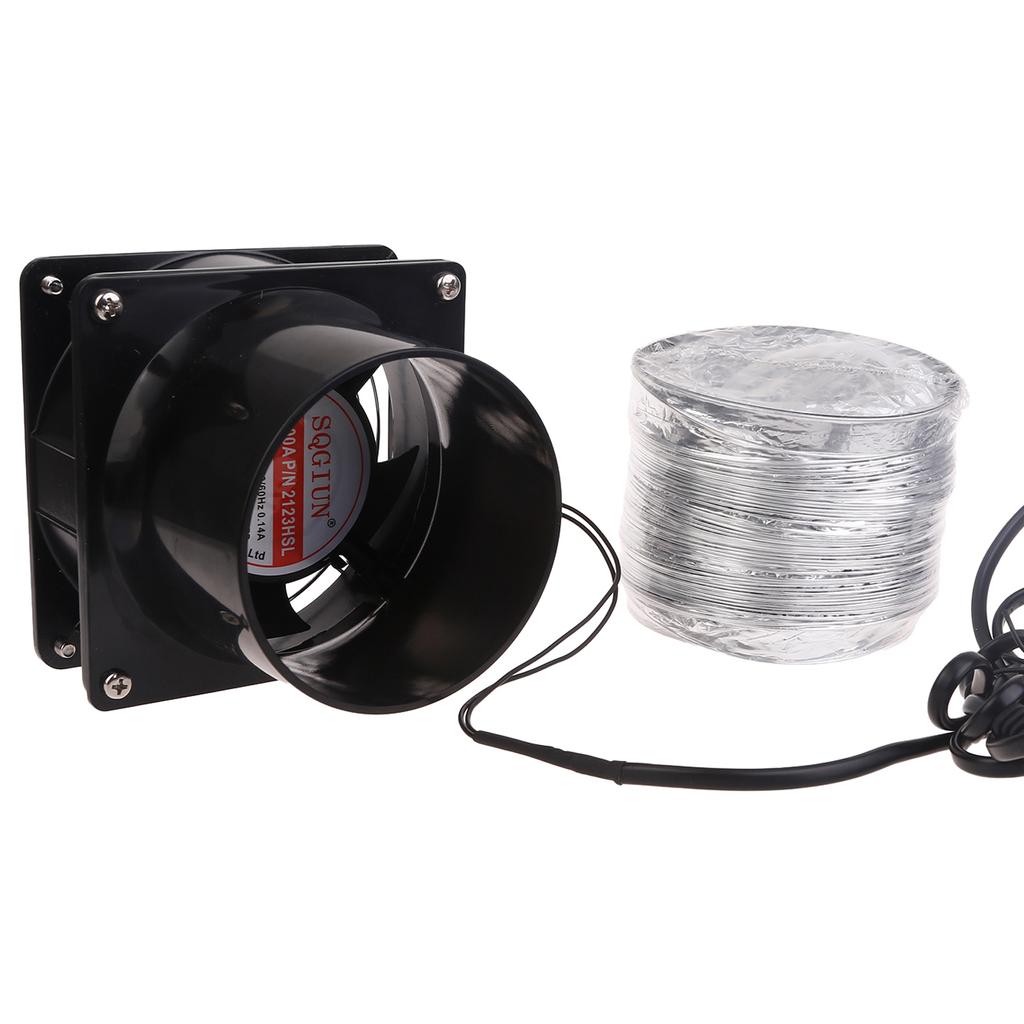 Bathroom Exhaust Fan 220V Wall Mounted Exhaust Fan Low Noise Bathroom Kitchen Garage Air Vent Ventilation with Duct Hose