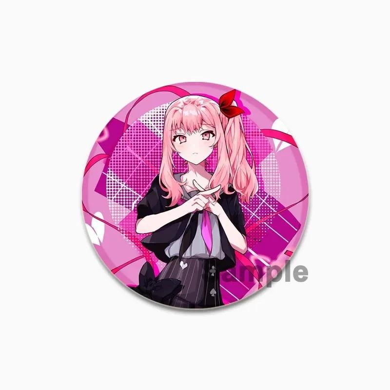 32/44/58 мм Акияма Мизуки мультфильм милые броши ручной работы круглый пластиковый значок аниме ювелирные изделия эмалированные булавки для рюкзака одежда шляпа