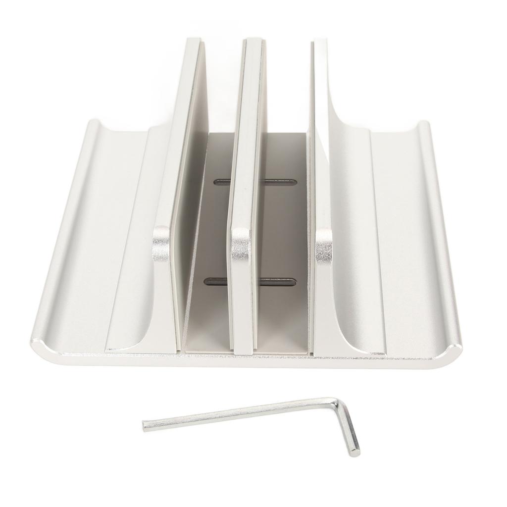 Вертикальная подставка для ноутбука с 2 слотами, из анодированного алюминиевого сплава, регулируемая, экономящая место подставка для ноутбука