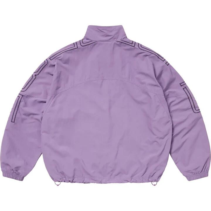 Supreme Spellout Embroidered Track Jacket Dusty Purple